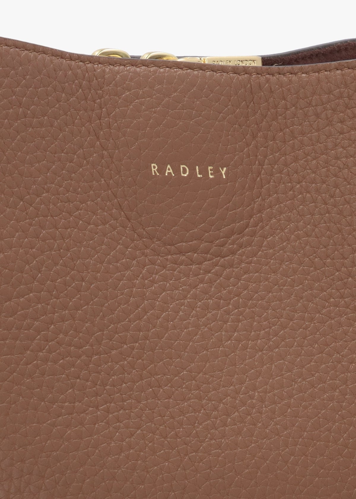 Dukes Place Medium Compartment Saddle Grained Leather Cross-Body Bag