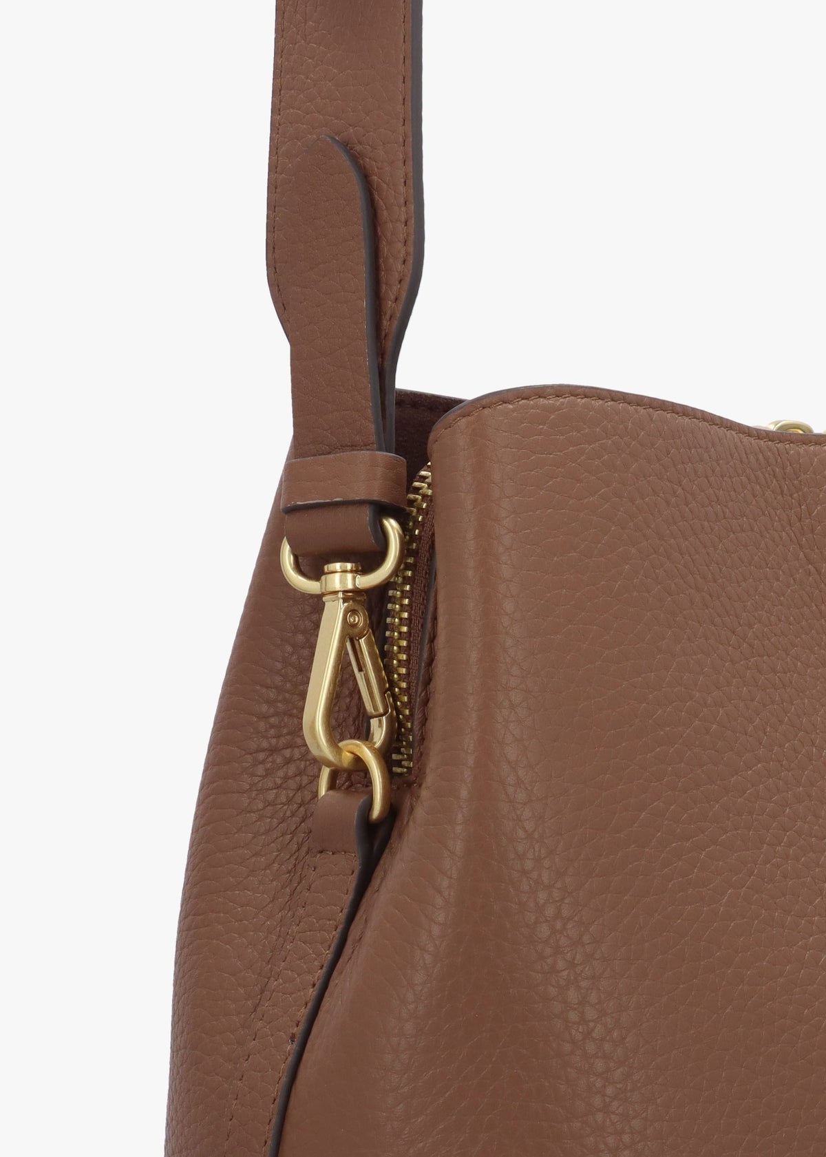 Dukes Place Medium Compartment Saddle Grained Leather Cross-Body Bag