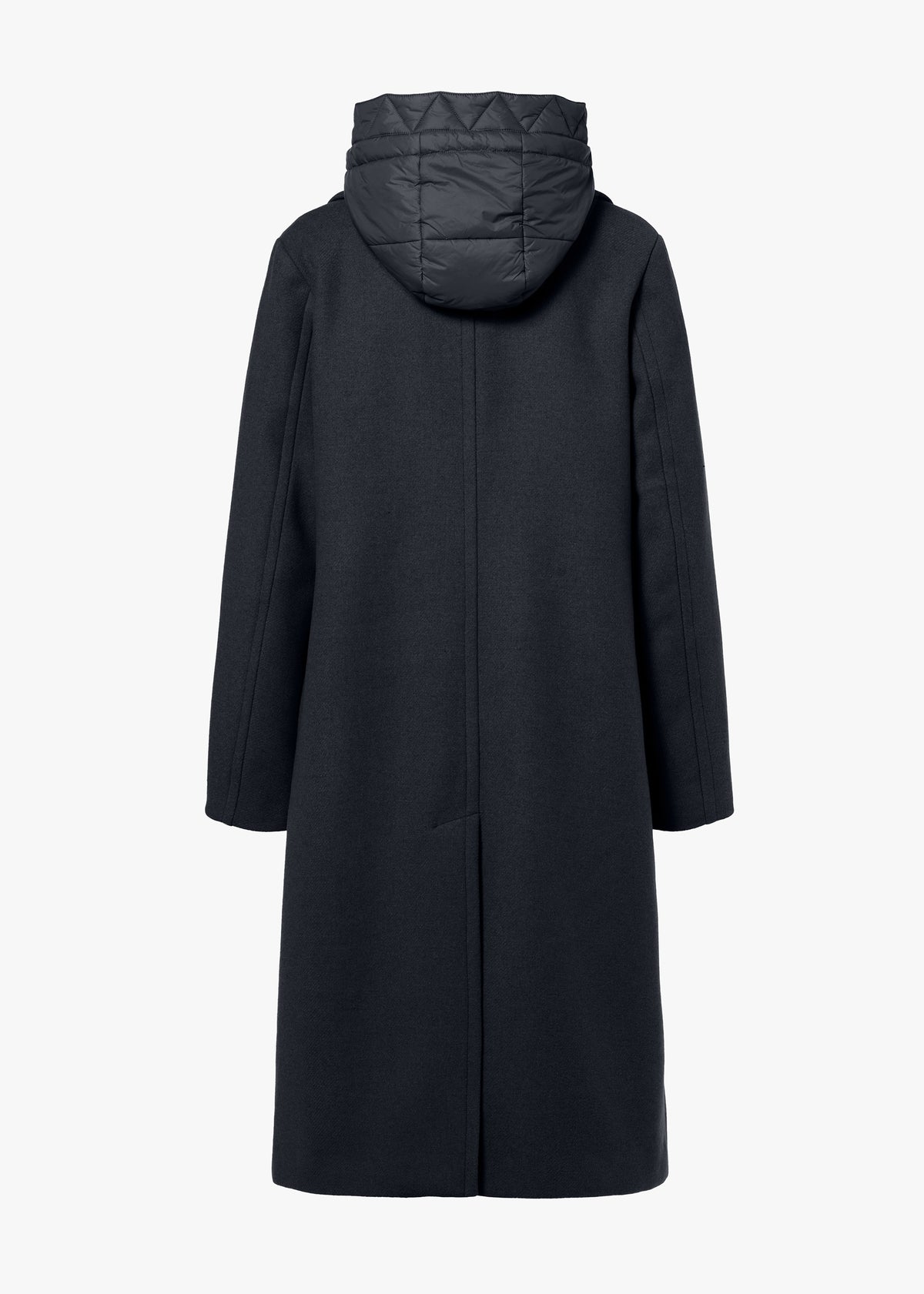 Cameron Off Black Wool Mix Longline Blazer Coat