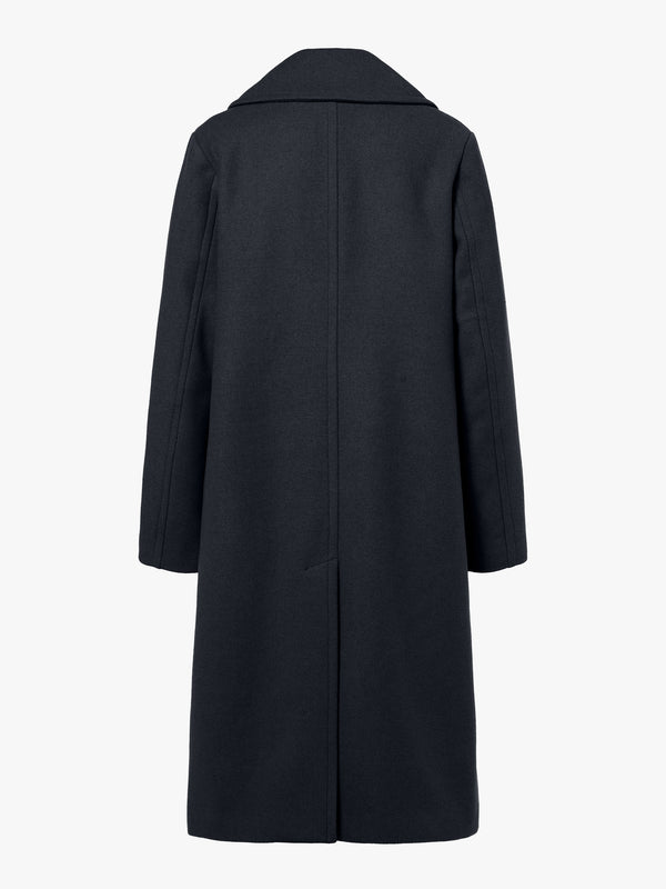Cameron Off Black Wool Mix Longline Blazer Coat