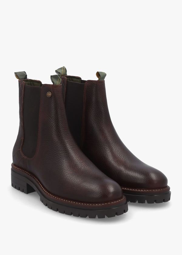 Evie Brown Leather Chelsea Boots