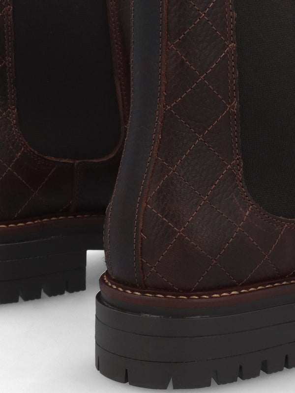 Evie Brown Leather Chelsea Boots