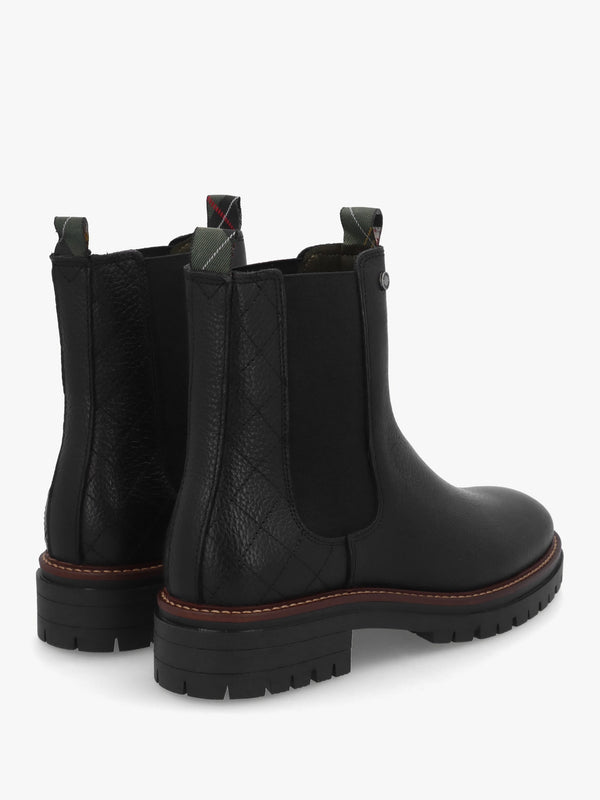 Evie Black Leather Chelsea Boots