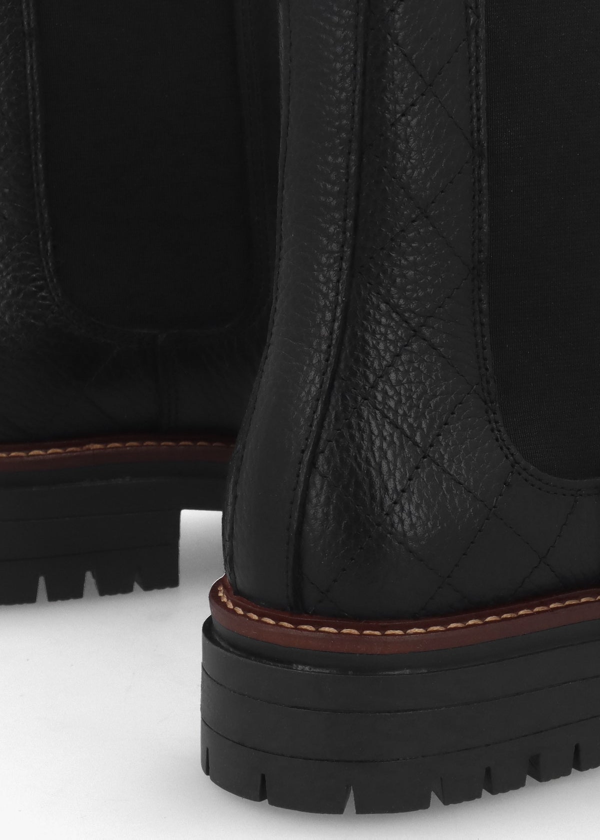 Evie Black Leather Chelsea Boots