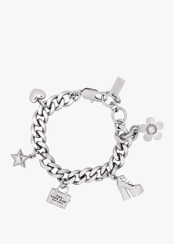 The Mini Icon Light Antique Silver Charm Bracelet