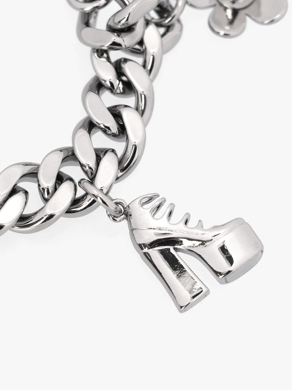 The Mini Icon Light Antique Silver Charm Bracelet