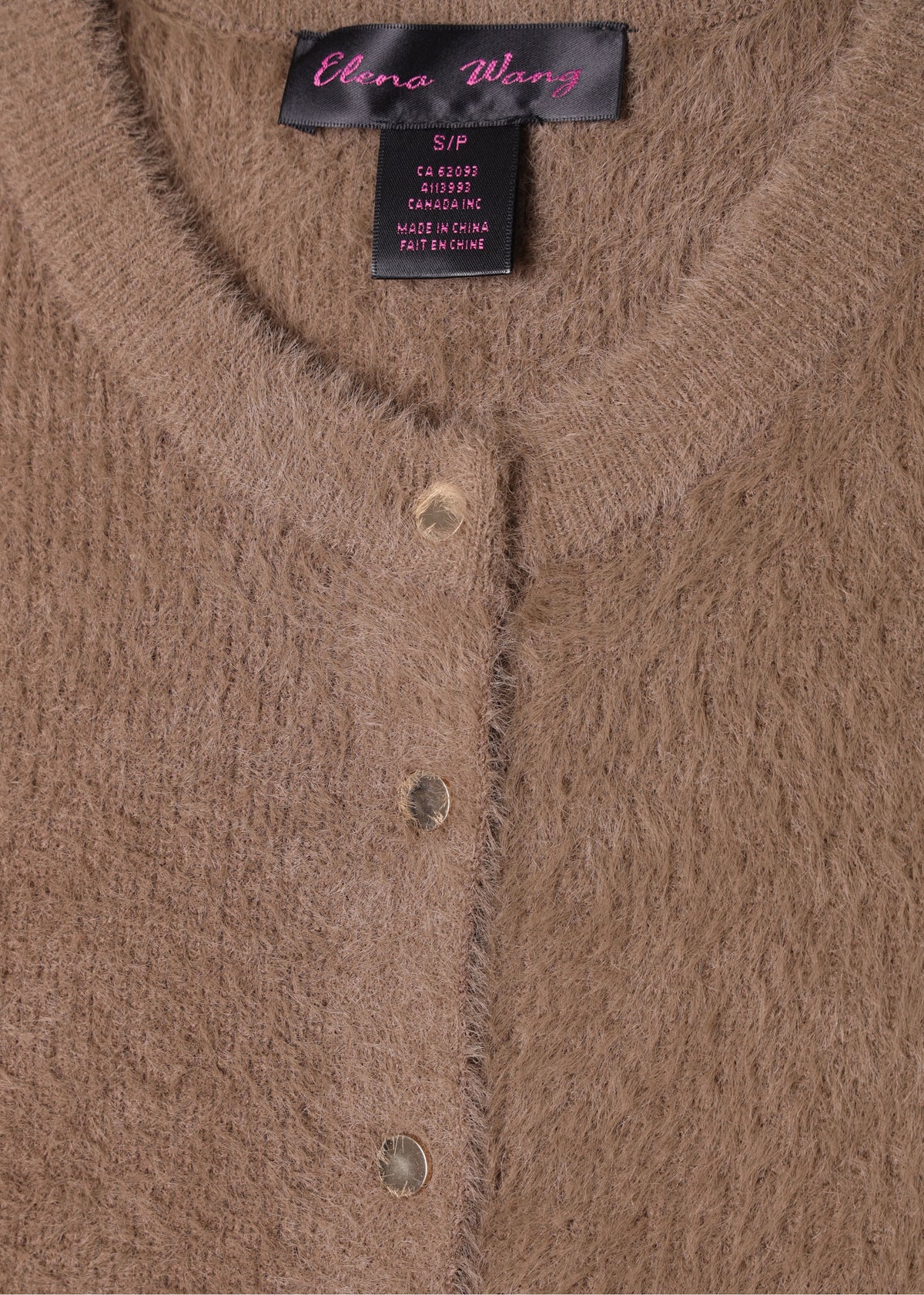Brown Soft Chenille Cardigan