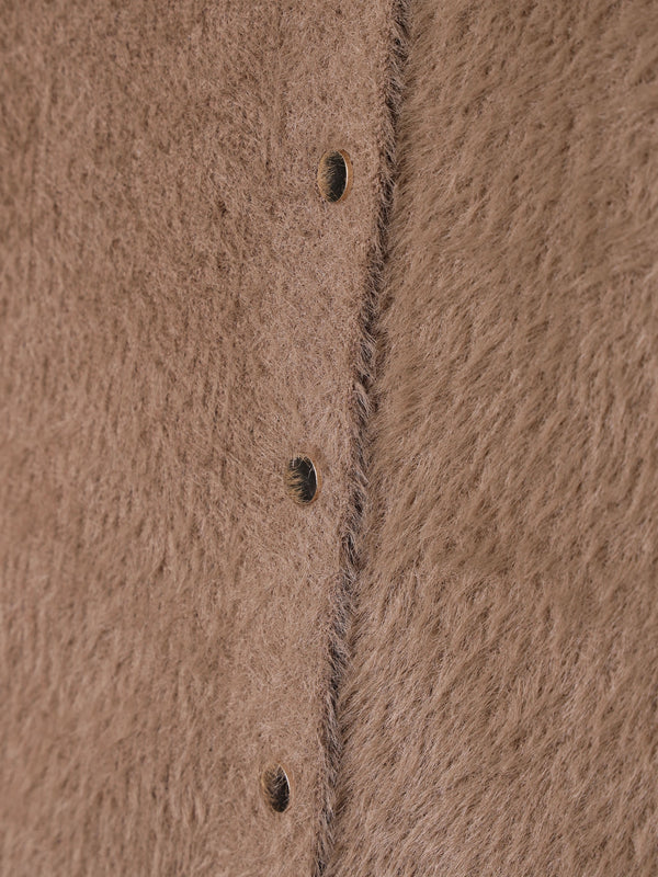 Brown Soft Chenille Cardigan