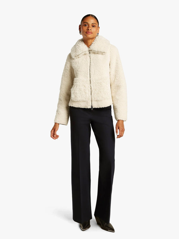 Reversable Roxy Off White Teddy Jacket