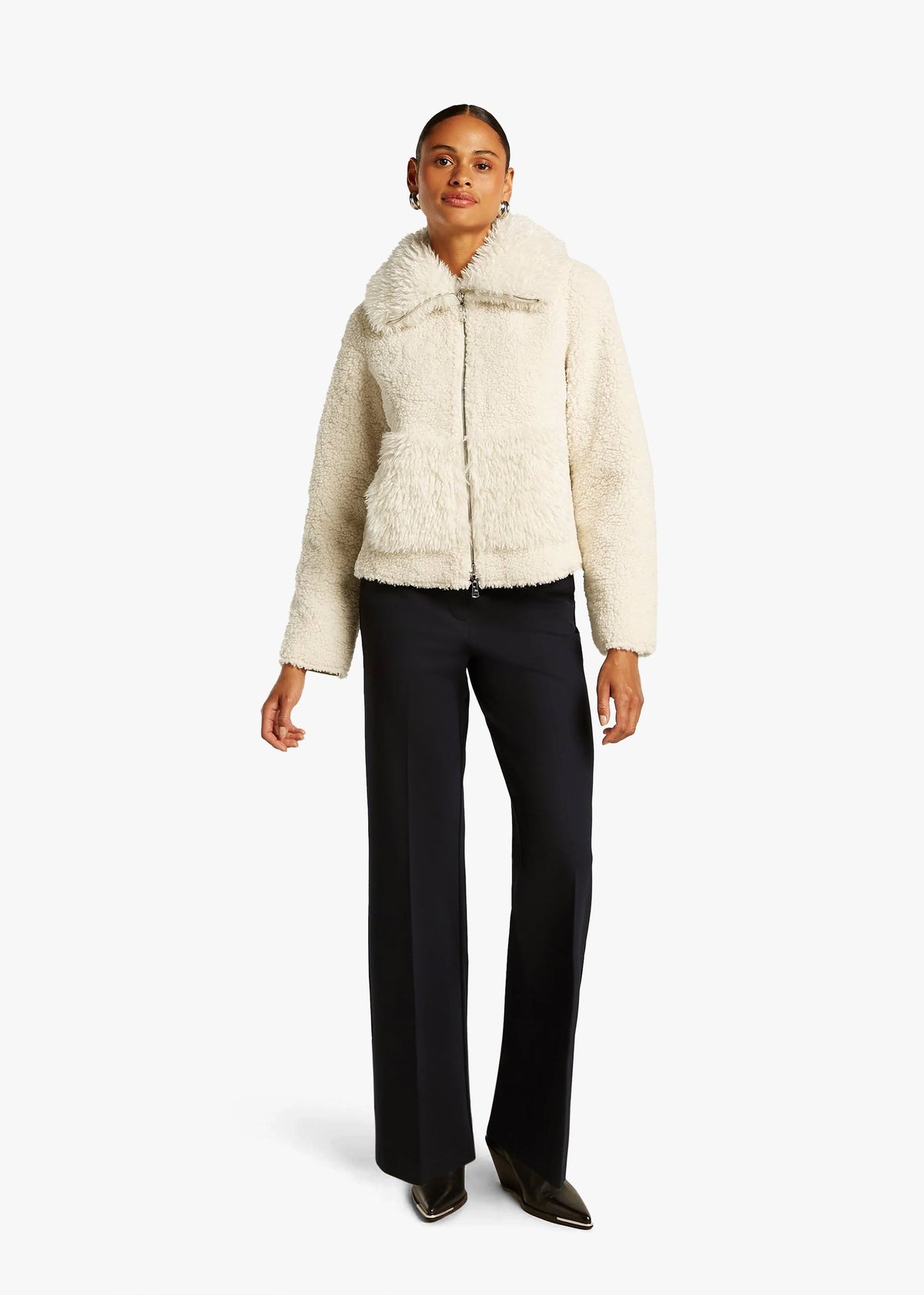 Reversable Roxy Off White Teddy Jacket