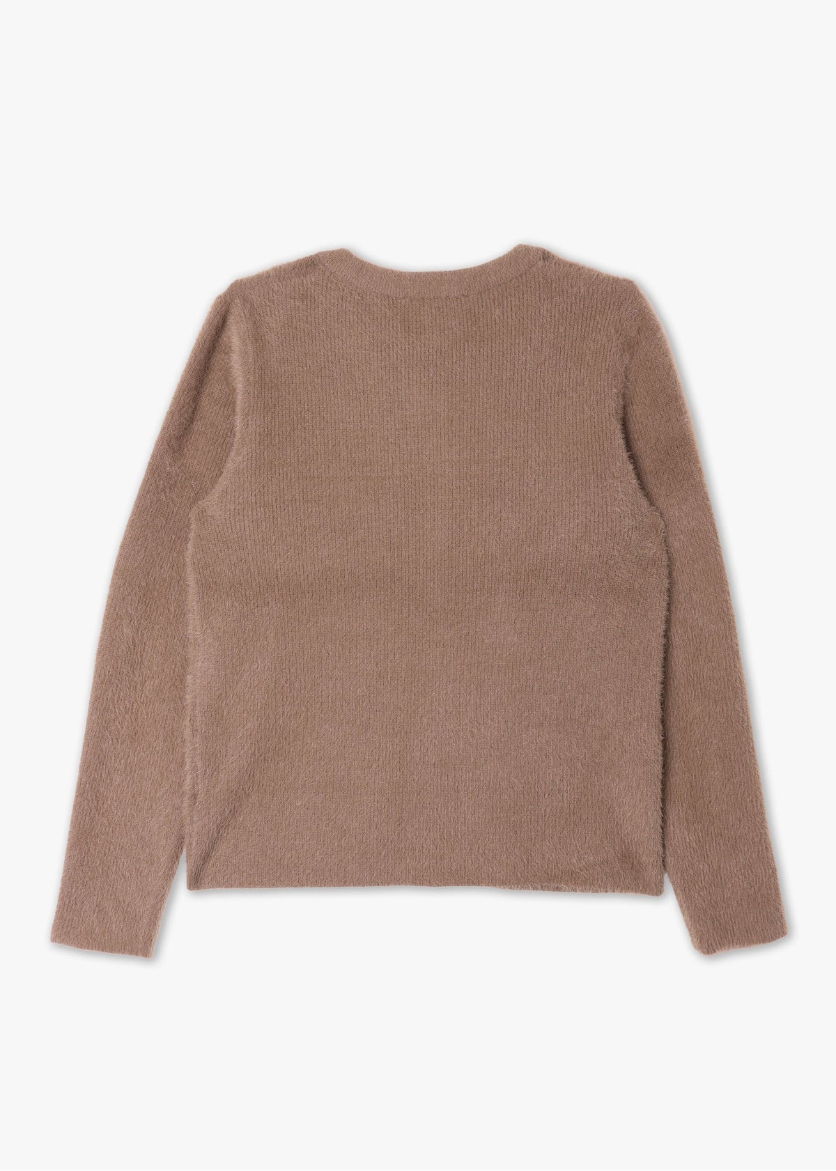 Brown Soft Chenille Cardigan
