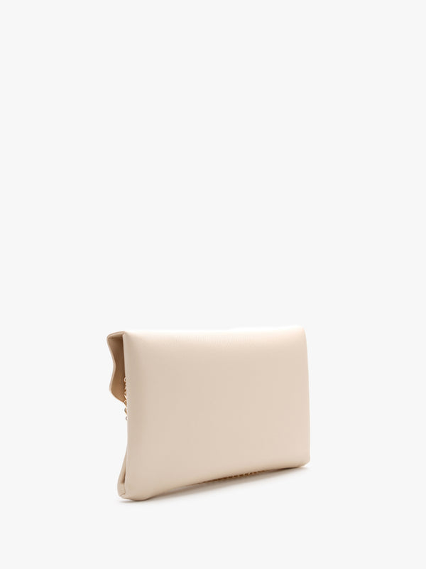 Arpie Ecru Saffiano Envelope Pochette Bag