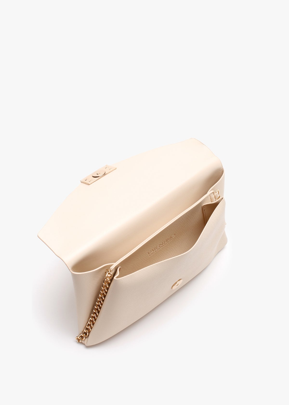 Arpie Ecru Saffiano Envelope Pochette Bag