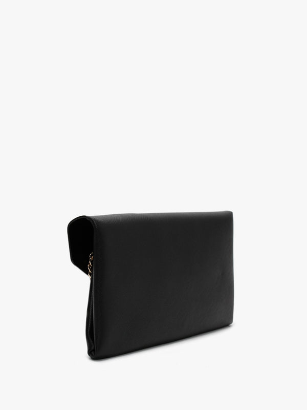 Arpie Black Saffiano Envelope Pochette Bag