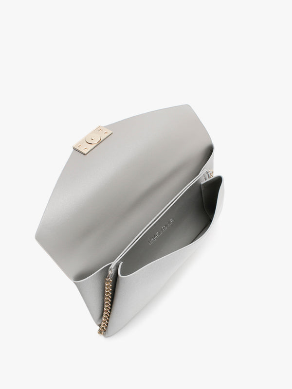 Arpie Argento Saffiano Envelope Pochette Bag