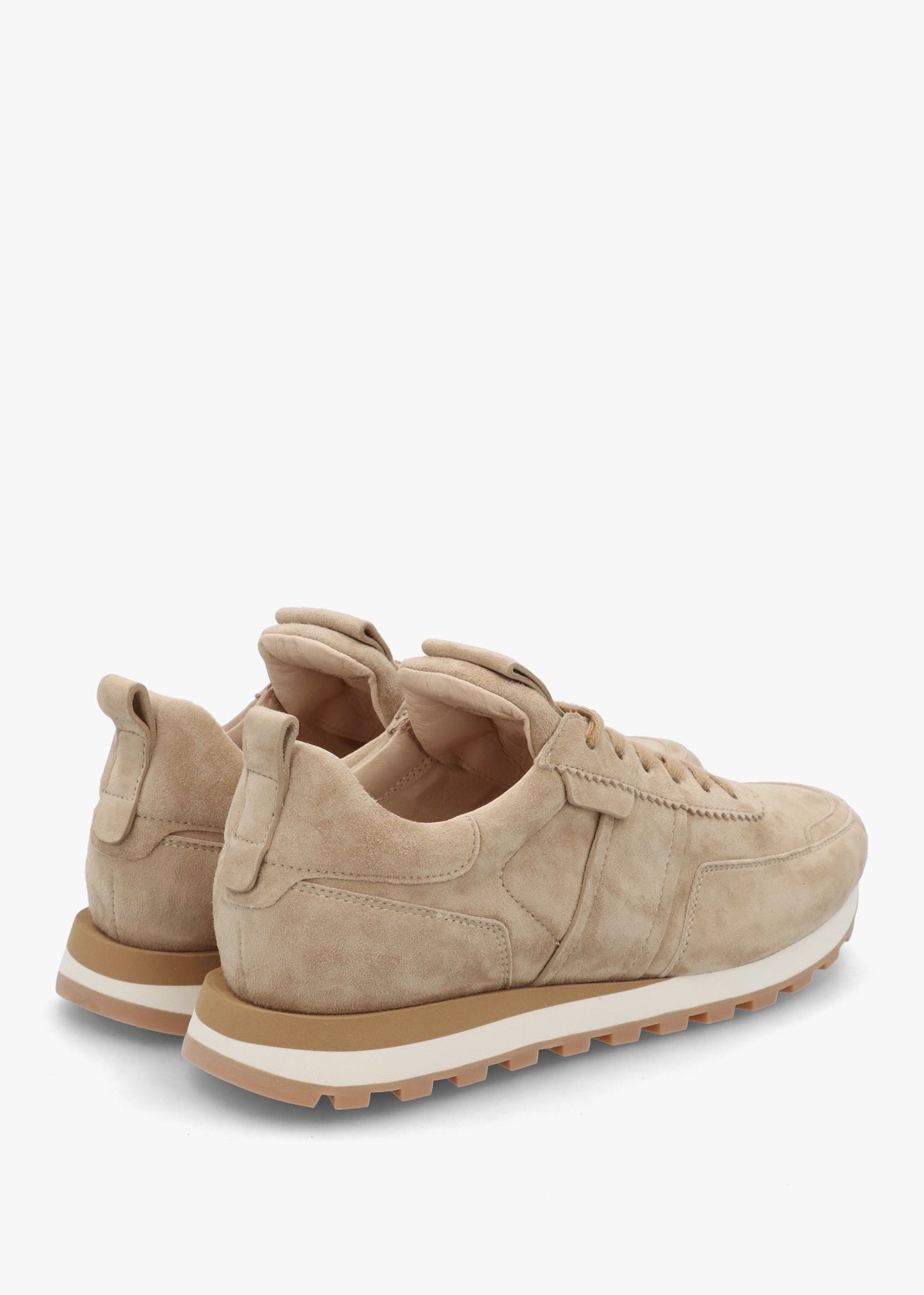 Aimie Beige Suede Runner Trainers