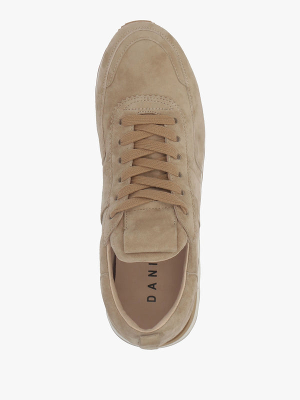 Aimie Beige Suede Runner Trainers
