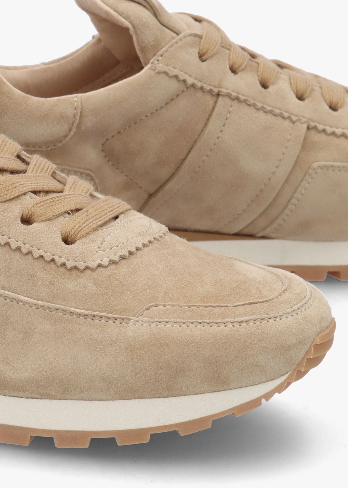 Aimie Beige Suede Runner Trainers