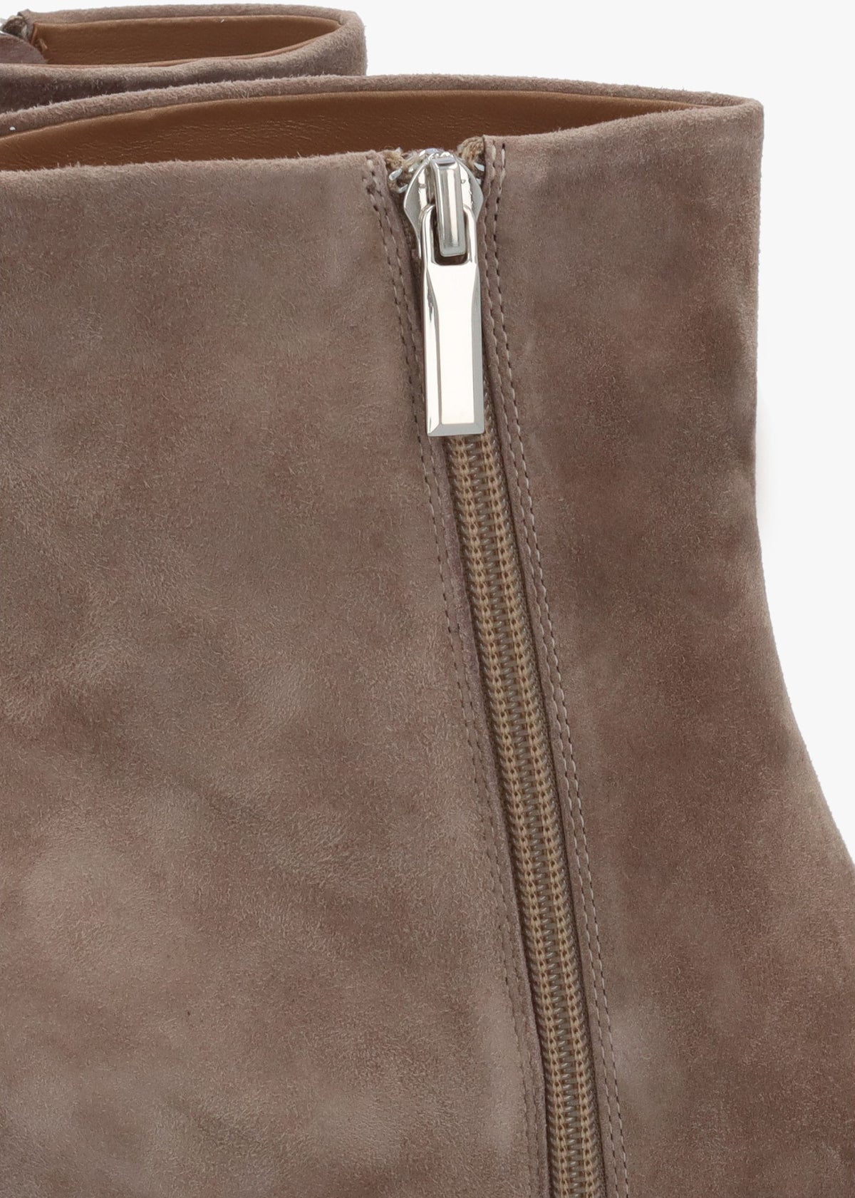 Swift Mink Suede Mid Heel Ankle Boots