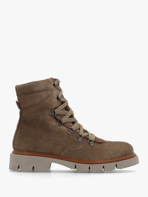 Liker Taupe Suede Hiker Boots