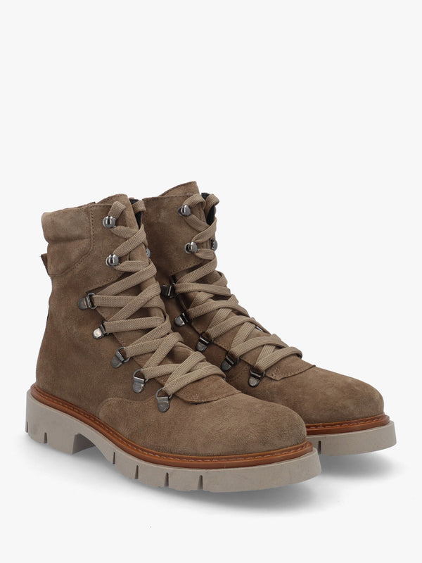 Liker Taupe Suede Hiker Boots
