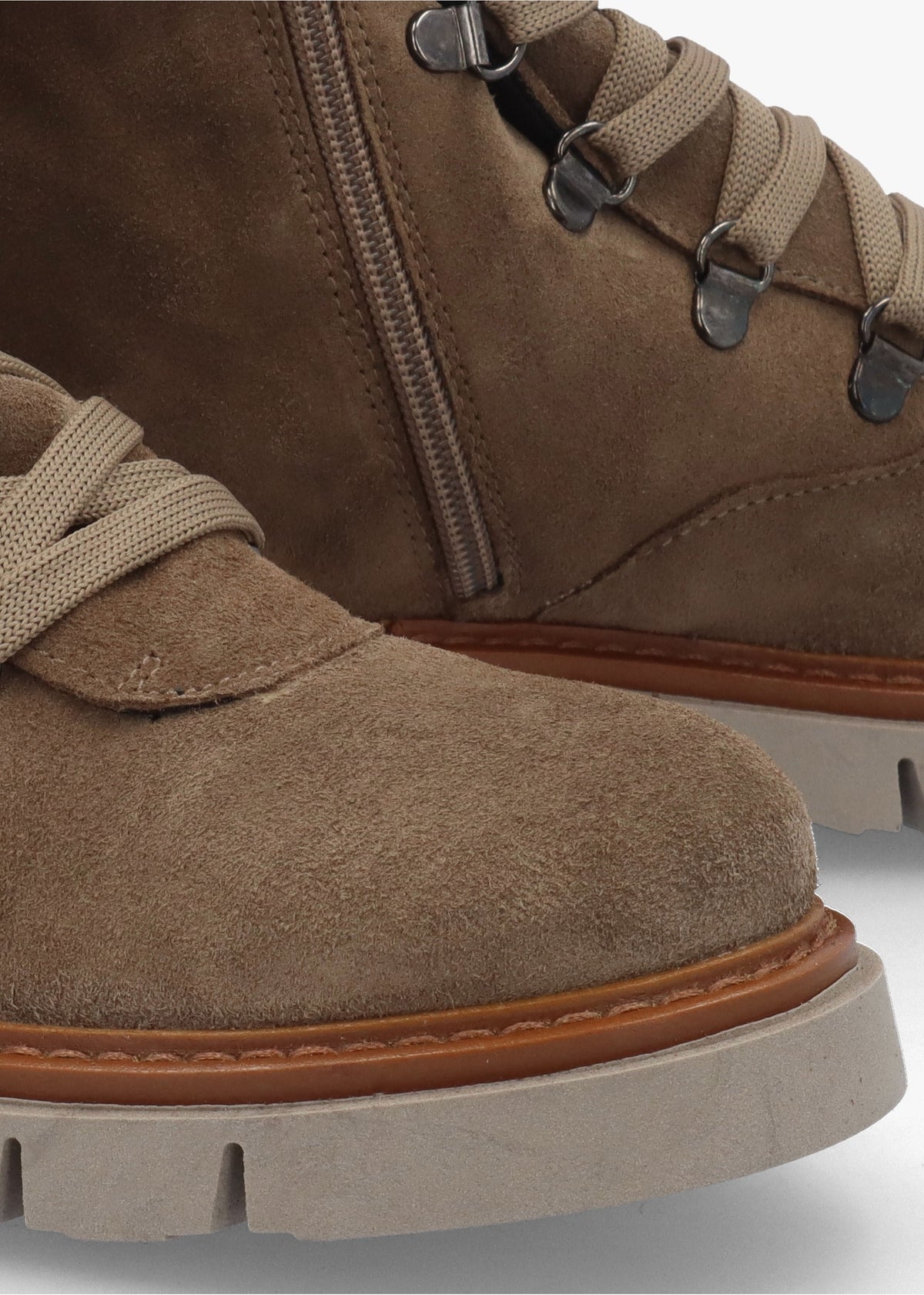 Liker Taupe Suede Hiker Boots