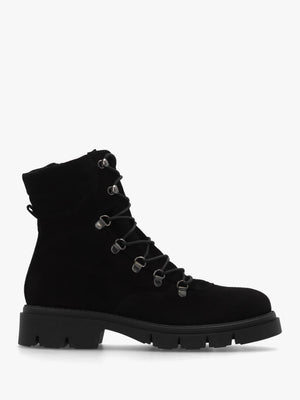 Liker Black Suede Hiker Boots