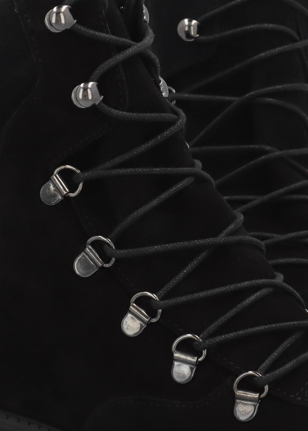 Liker Black Suede Hiker Boots