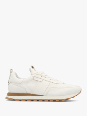 Aimie White Leather Runner Trainers
