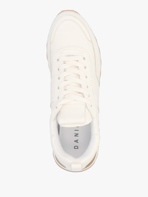 Aimie White Leather Runner Trainers