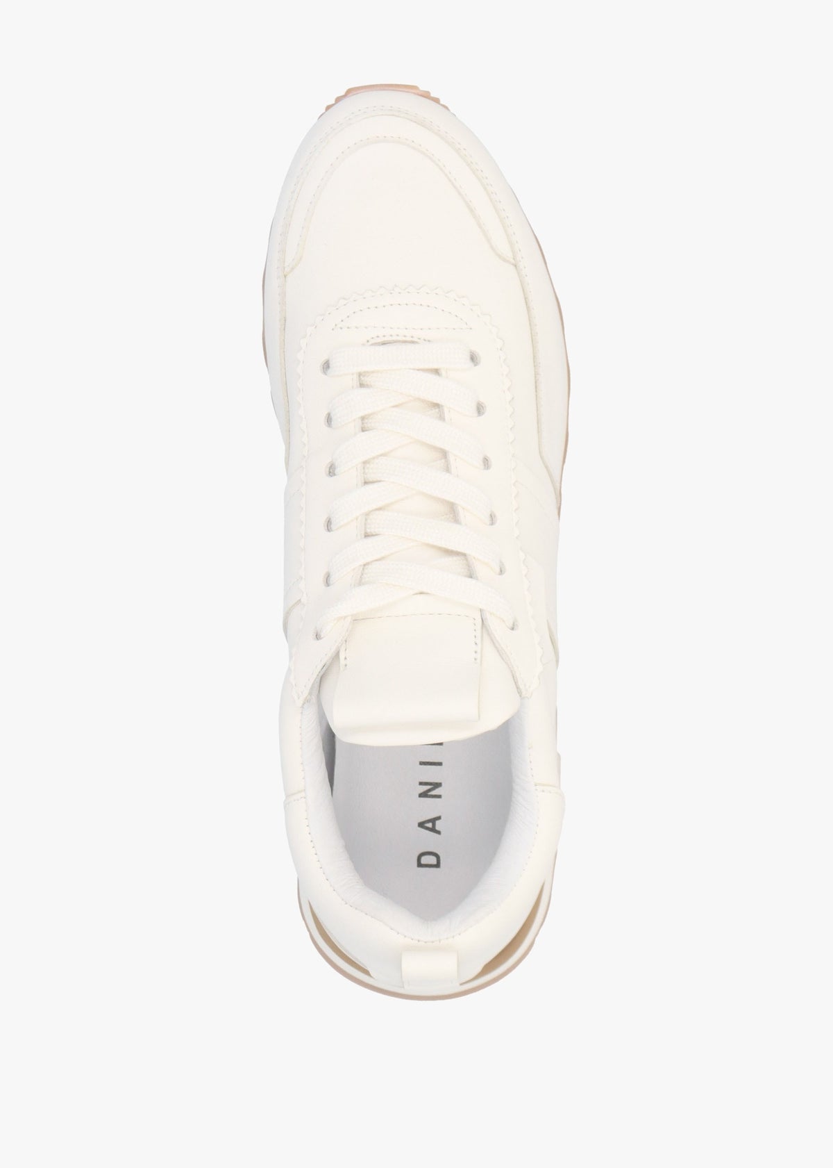 Aimie White Leather Runner Trainers