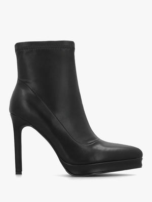 Ranny Black Vegan Platform High Heel Ankle Boots