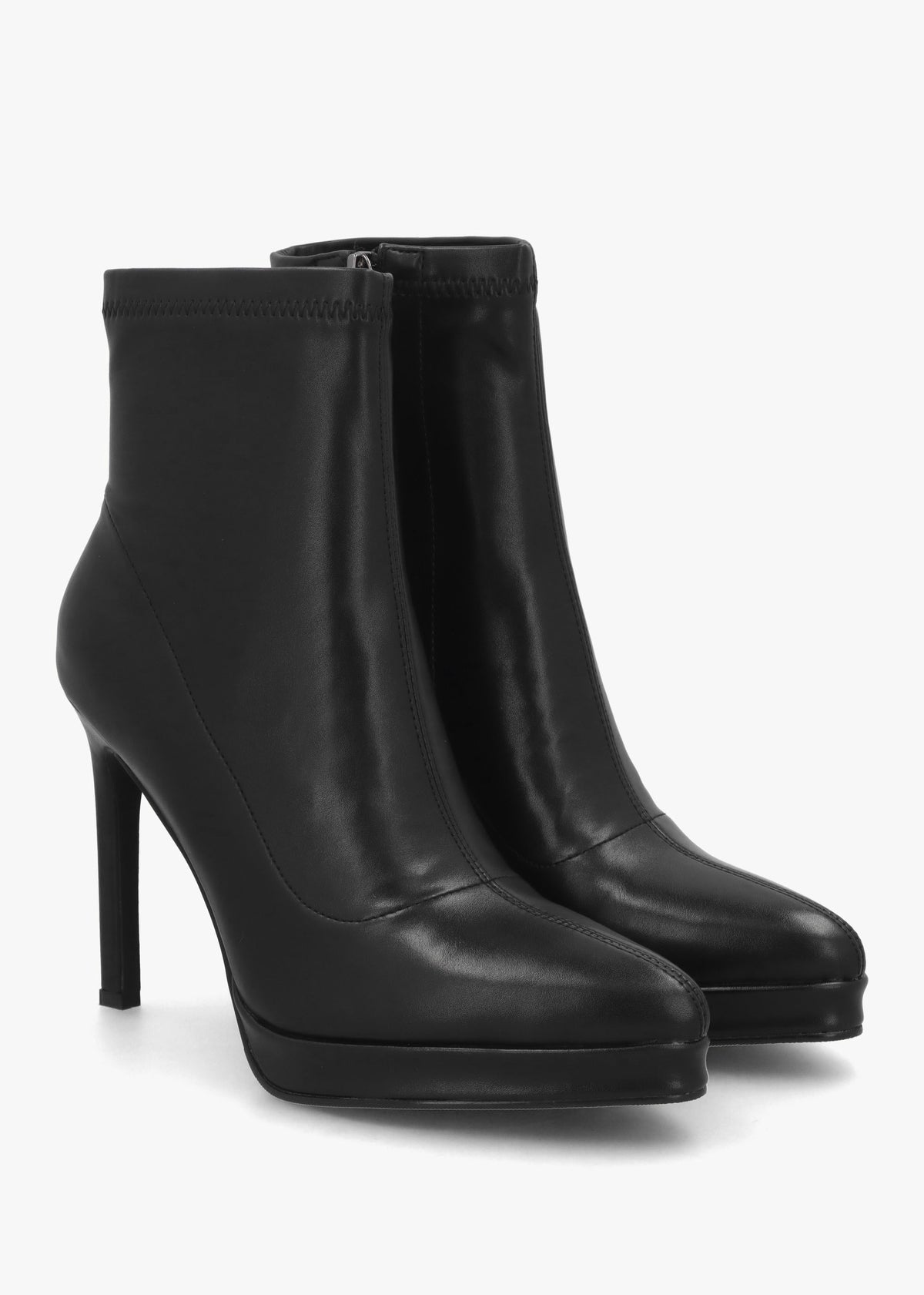 Ranny Black Vegan Platform High Heel Ankle Boots