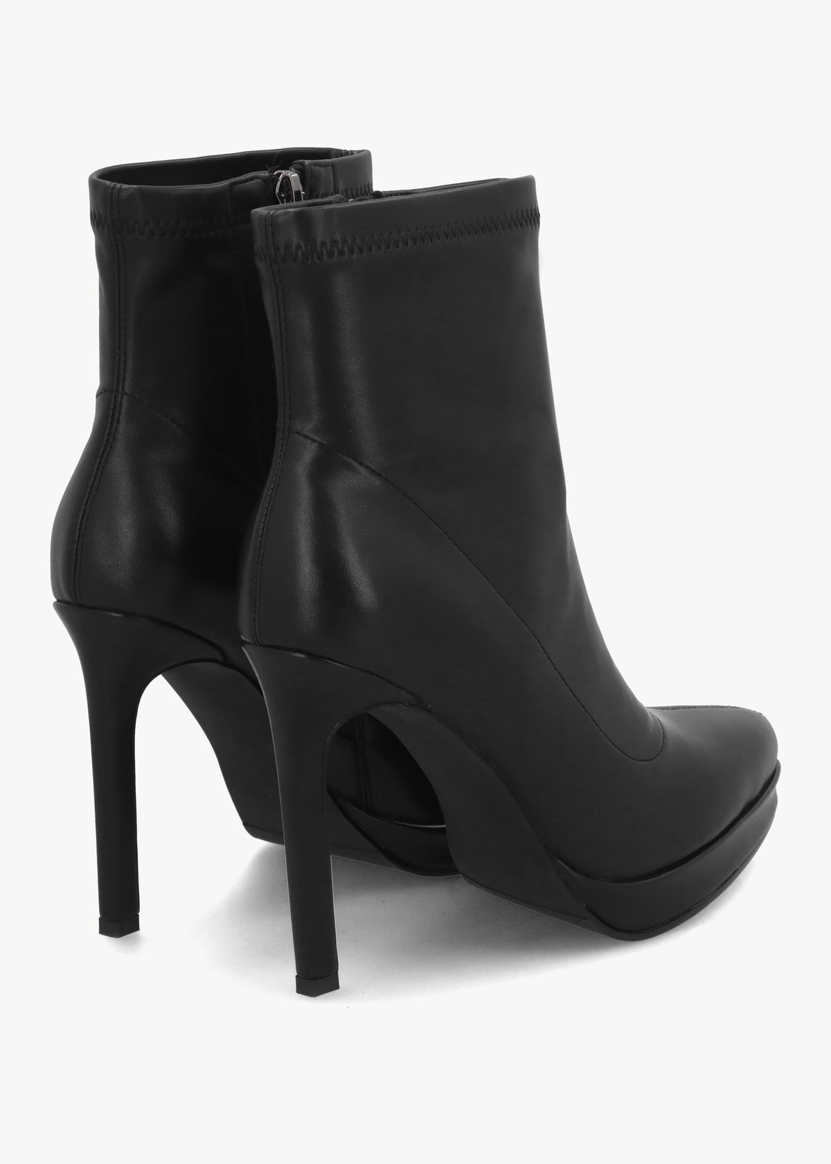 Ranny Black Vegan Platform High Heel Ankle Boots