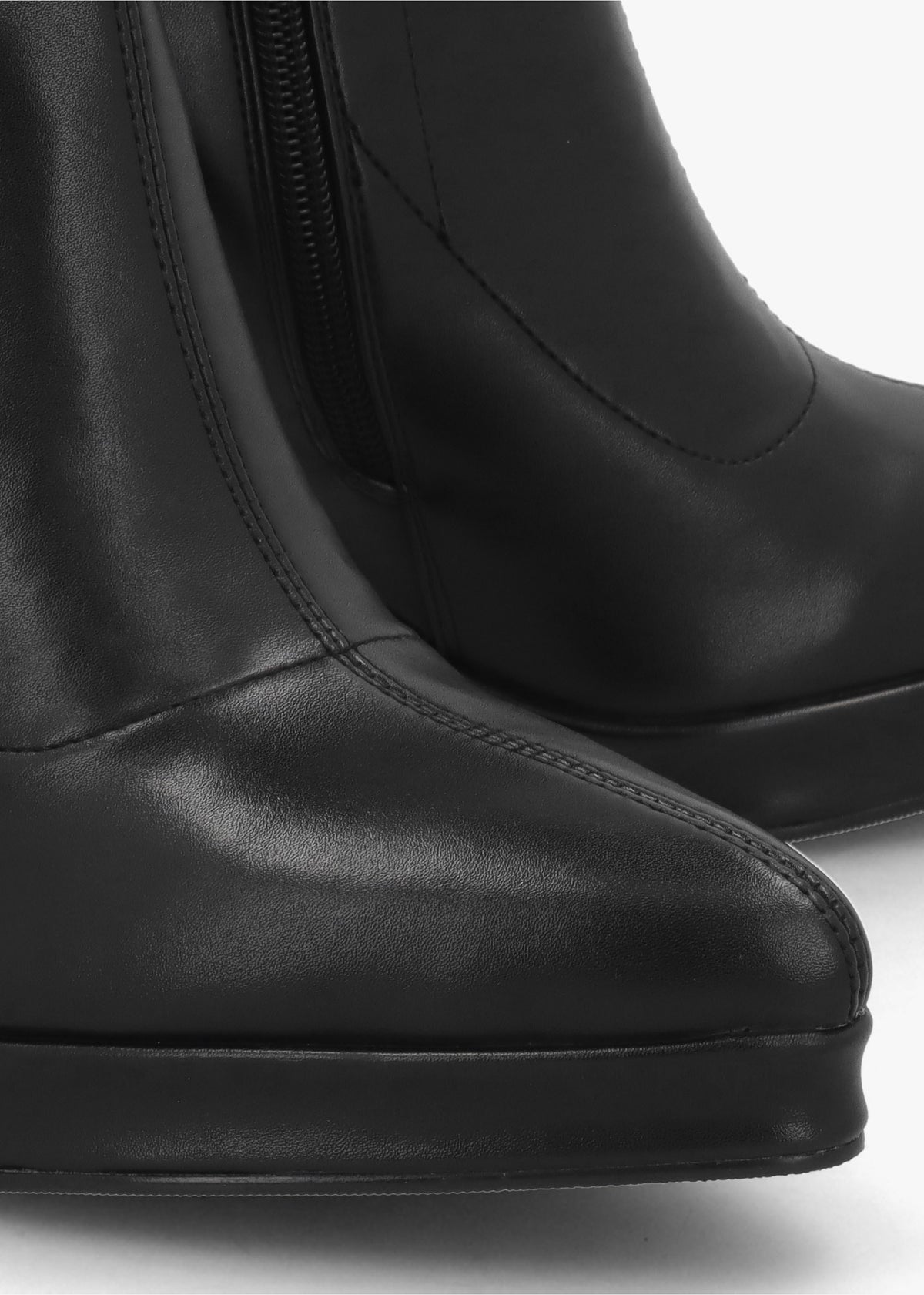 Ranny Black Vegan Platform High Heel Ankle Boots