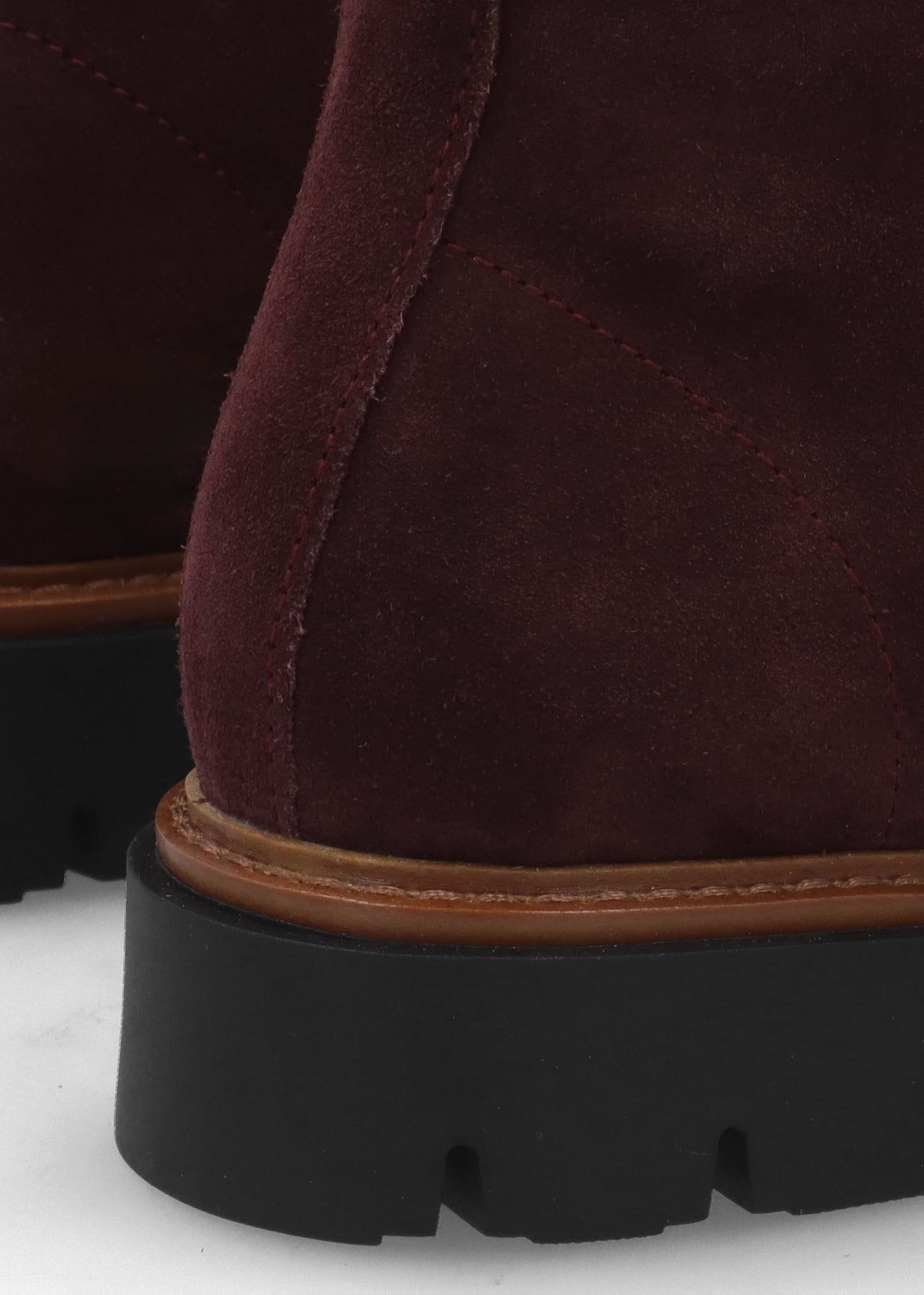 Lissy Burgundy Suede Lace Up Ankle Boots
