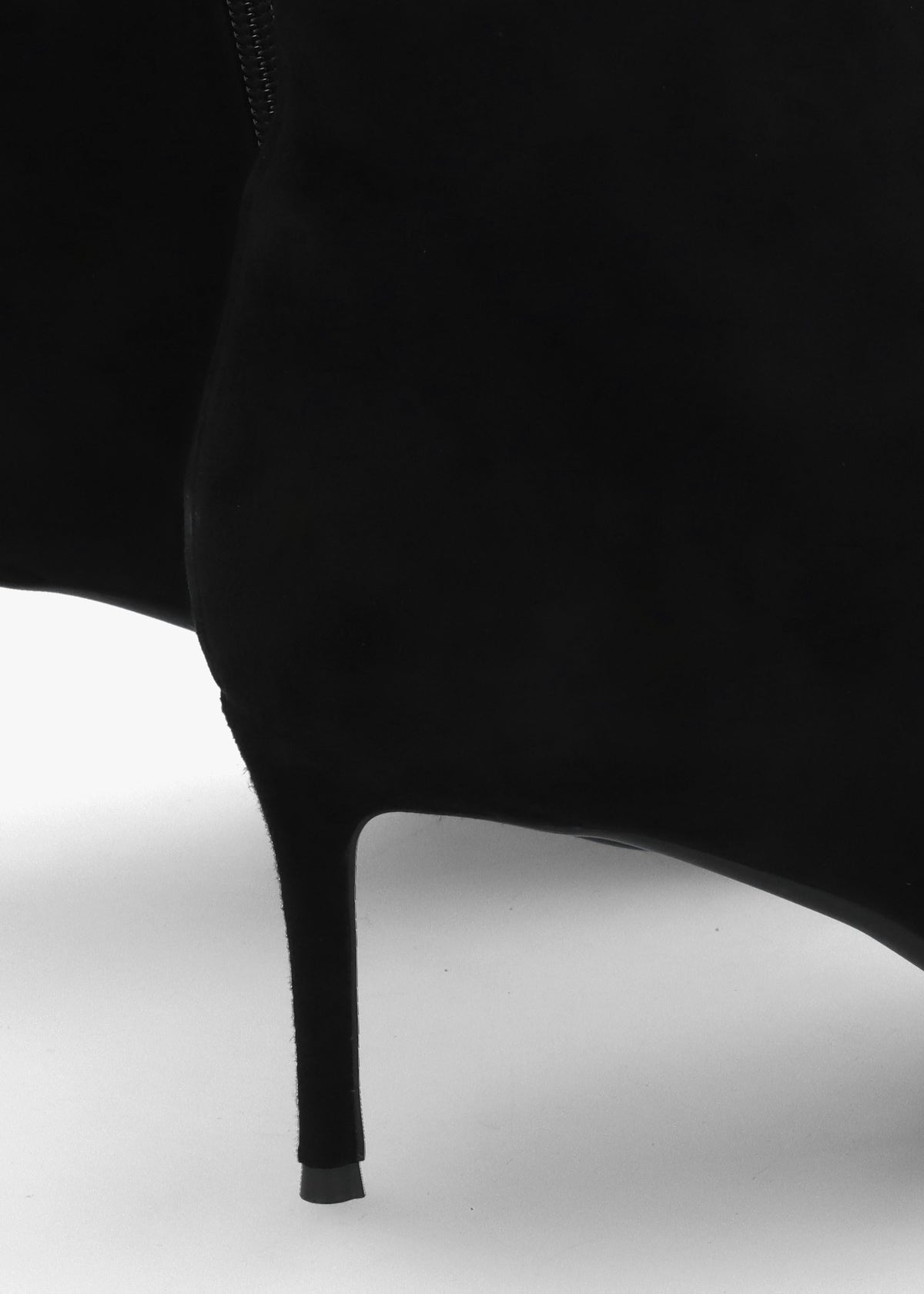 Swift Black Suede Mid Heel Ankle Boots