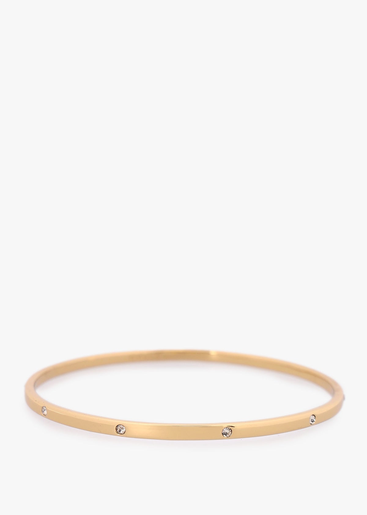 Black & Gold Enamel Crystal Duo Bangle Set