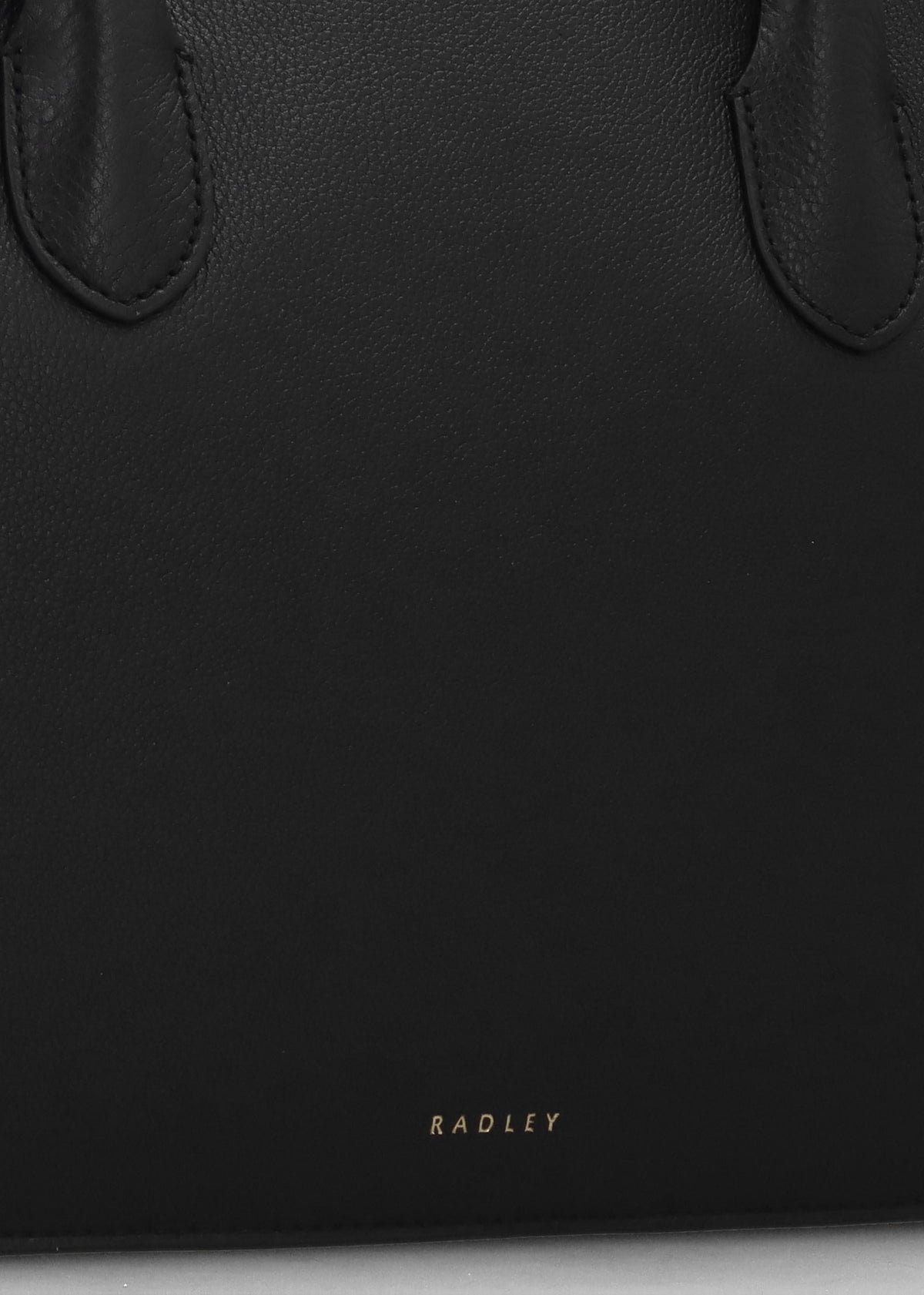 The Romilly Large Black Leather Grab Bag