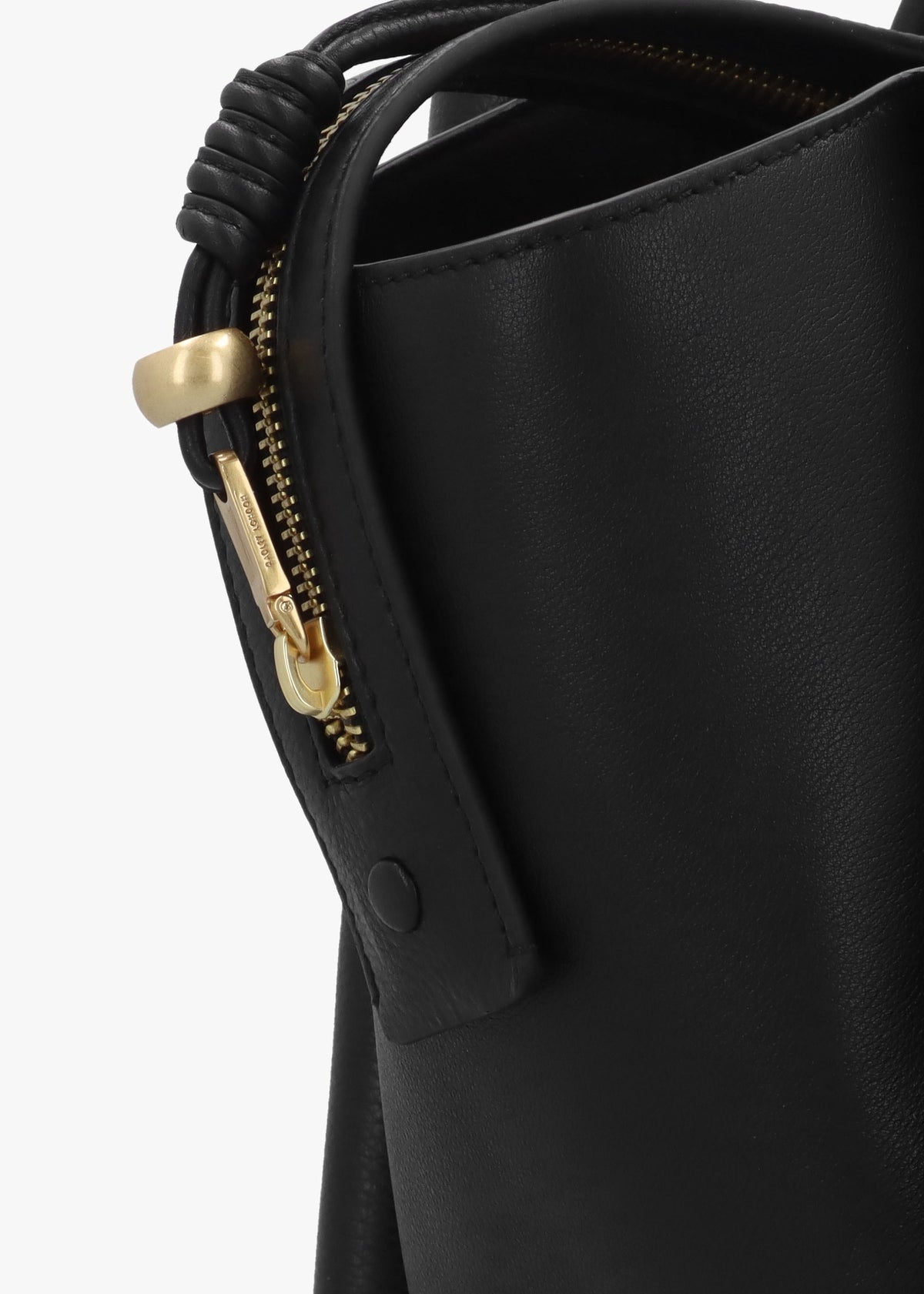 The Romilly Large Black Leather Grab Bag