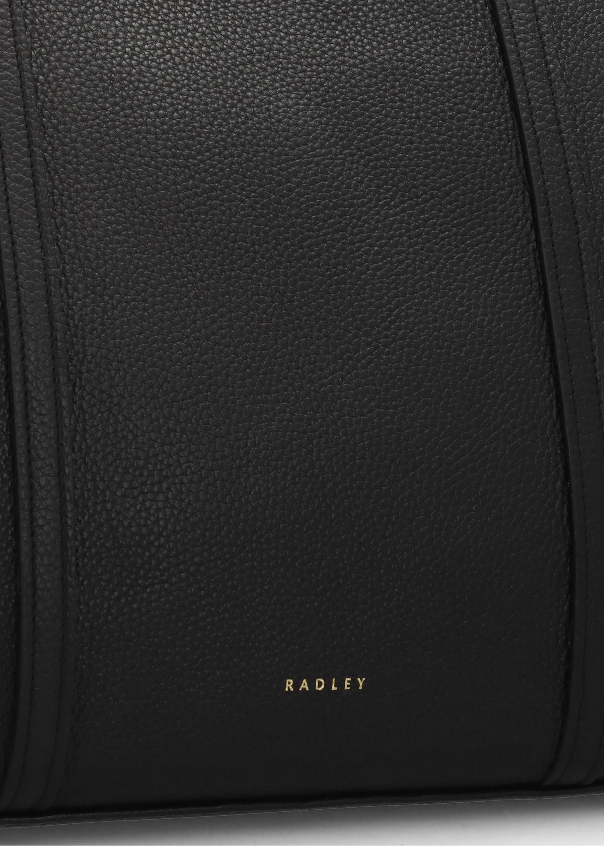 The Weekly Large Top Zip Black Leather Tote Bag
