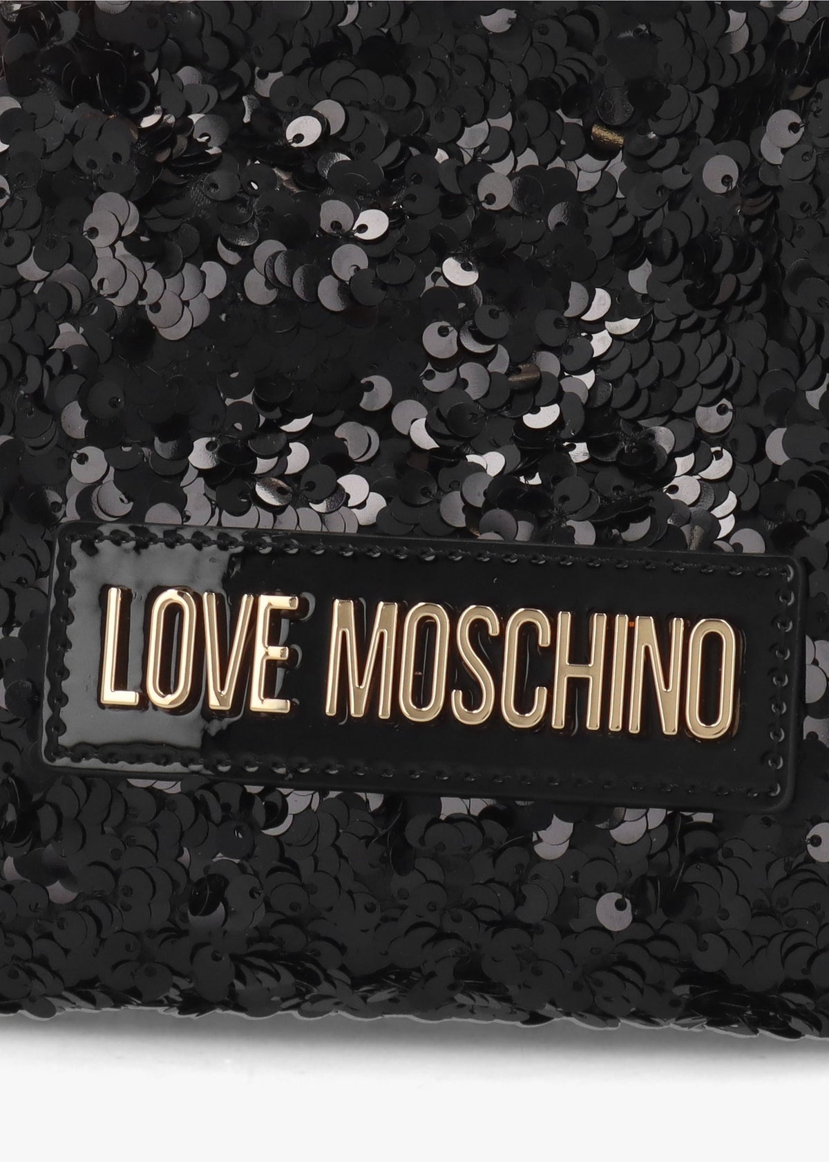 Nero Sequin Frame Evening Bag