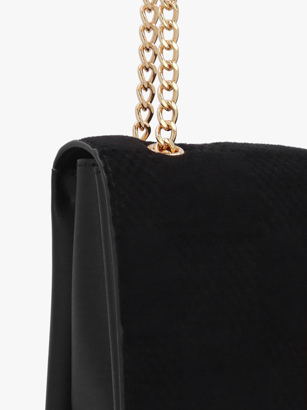 Checkerboard Chain Nero Shoulder Bag