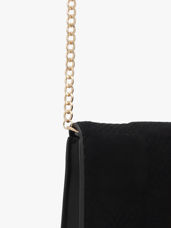 Mini Checkerboard Chain Nero Shoulder Bag
