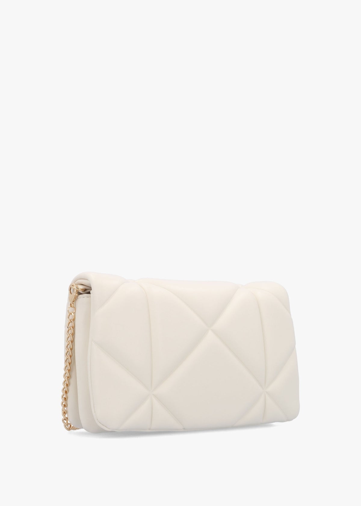 Heart Logo Quilted Pillow Avorio Cross-Body Bag