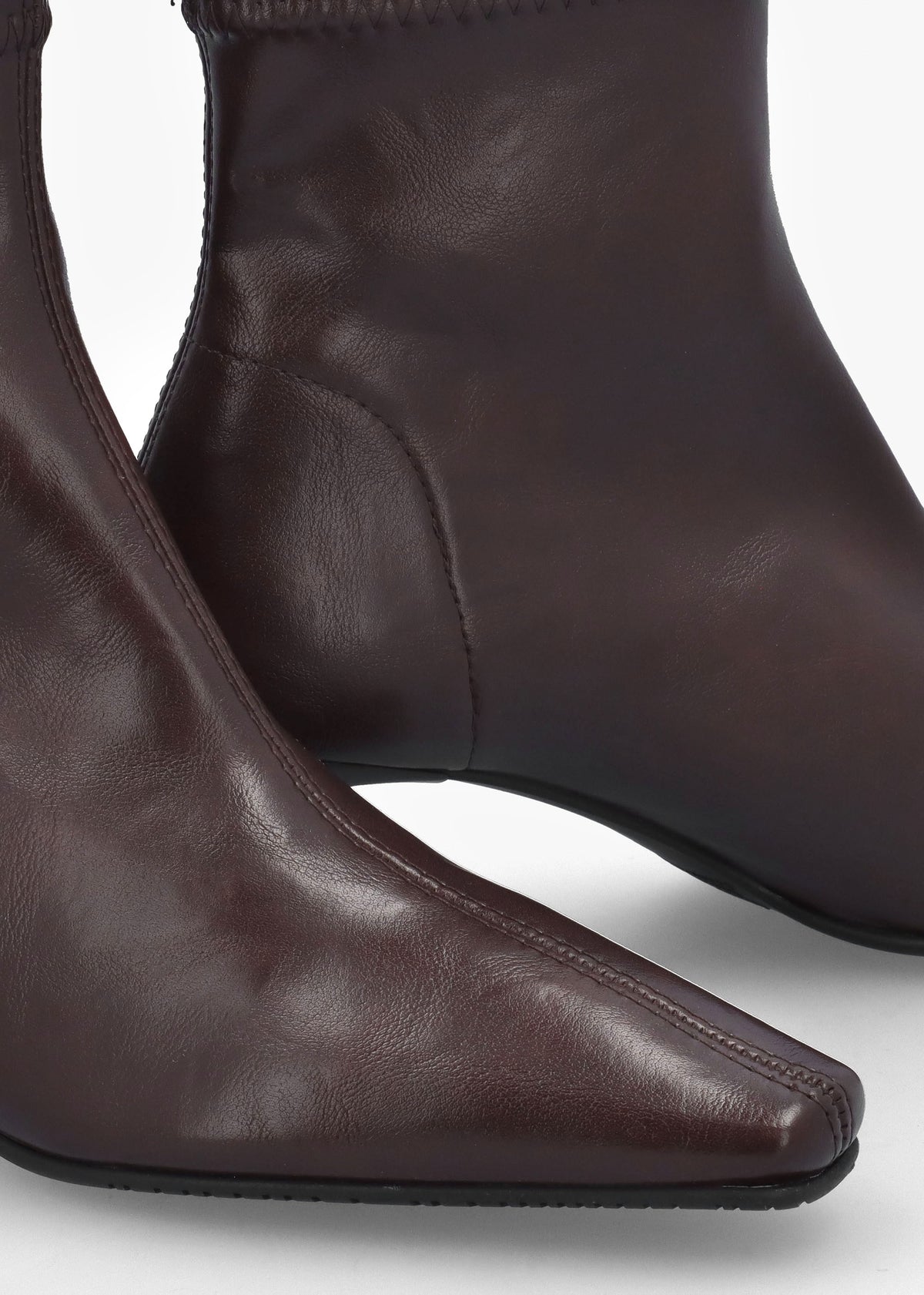 Minnie Brown Low Heel Ankle Boots