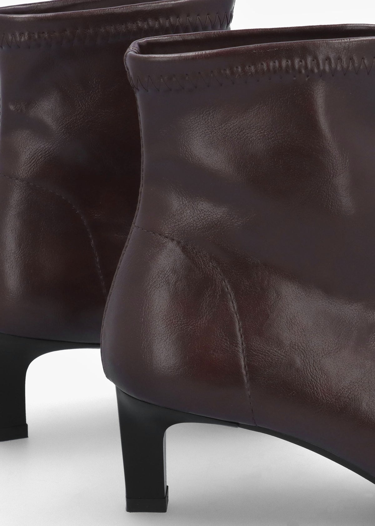Minnie Brown Low Heel Ankle Boots
