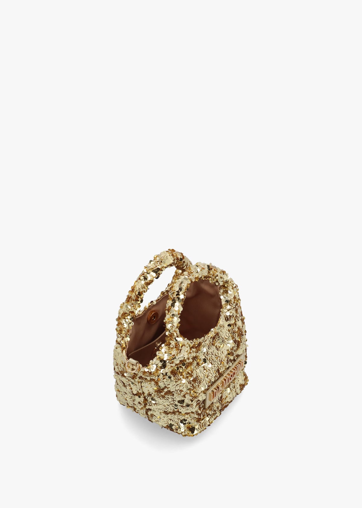 Sequin Oro Top Handle Bag