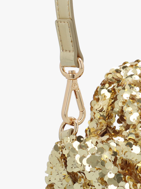 Sequin Oro Top Handle Bag