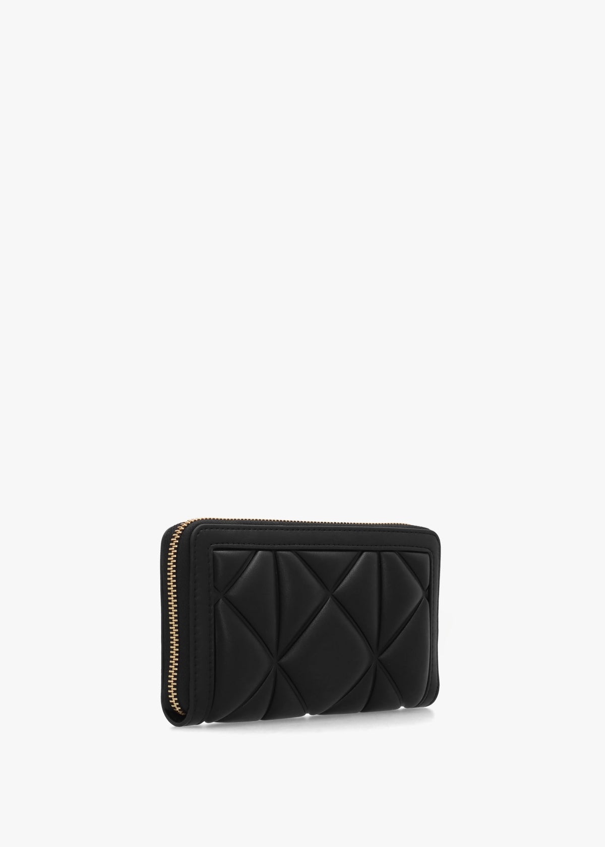 Large Heart Logo Quilted Pillow Nero Purse
